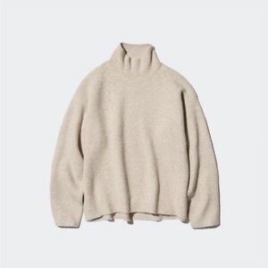 Uniqlo Beige Turtleneck Sweater